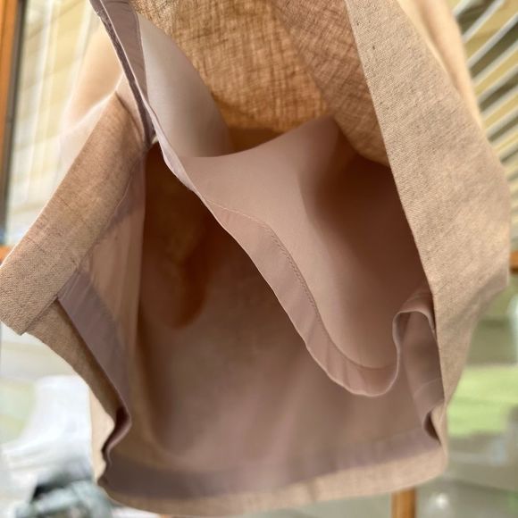 Bicé Tan Linen Blend skirt size 6p - Picture 5 of 7